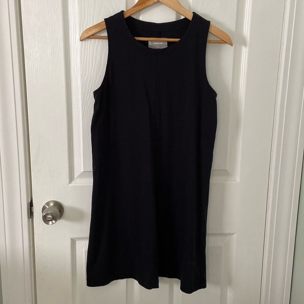 Everlane 100% Cotton Black Shift Dress